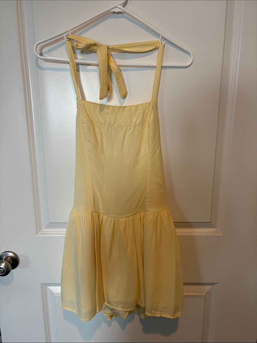 Hollister Yellow Tie-Strap Summer Dress